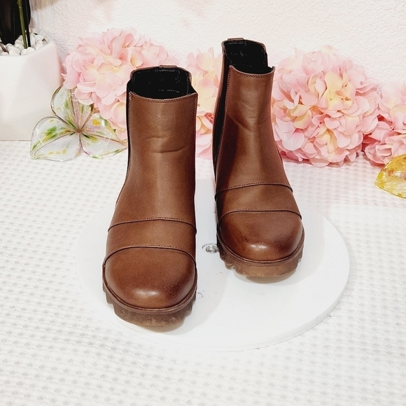 Tinstree Non-Slip Hidden Wedge Chelsea Boots Pull on Ankle Booties Size 10 - Picture 8 of 11